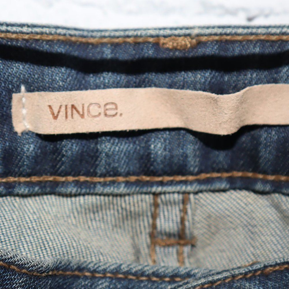 Vince Mallorca (Dark Wash) Crop Skinny Ankle Jeans Women's Size 29 - Picture 6 of 7